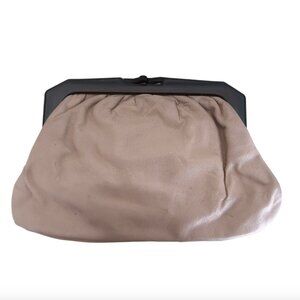 vtg MANTESSA leather clutch bag Made in Italy